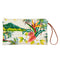 Large clutch, ideal for trendy evening. Maison Baluchon is a brand of high-end, handmade accessories exclusively made in France in the pure tradition | colour:Tropical Flowers